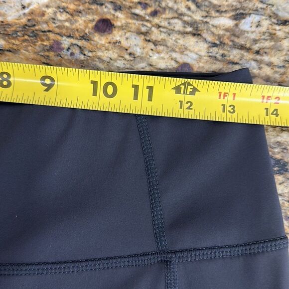 Fit2Run Black Mesh Panels Mid Rise 7/8 Leggings Size S - Picture 7 of 9